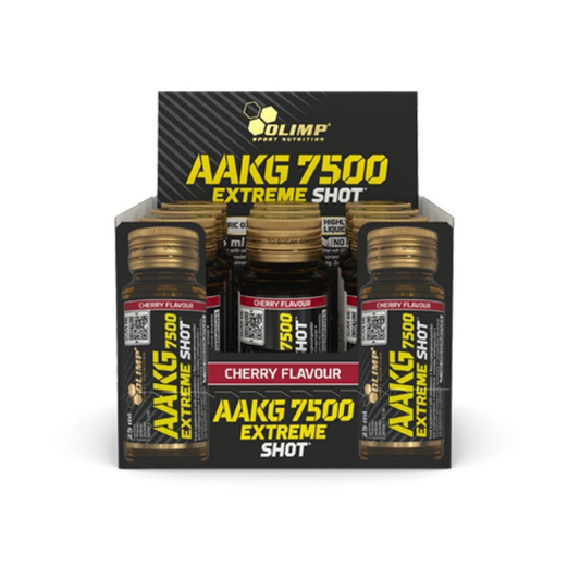 OLIMP NUTRITION AAKG 7500 EXTREME SHOT CHERRY - 9 X 25 ML