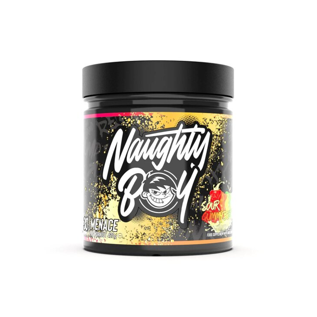 NAUGHTY BOY MENACE VITACHOLINE + TAURINE SOUR GUMMY BEARS - 420 GRAMS