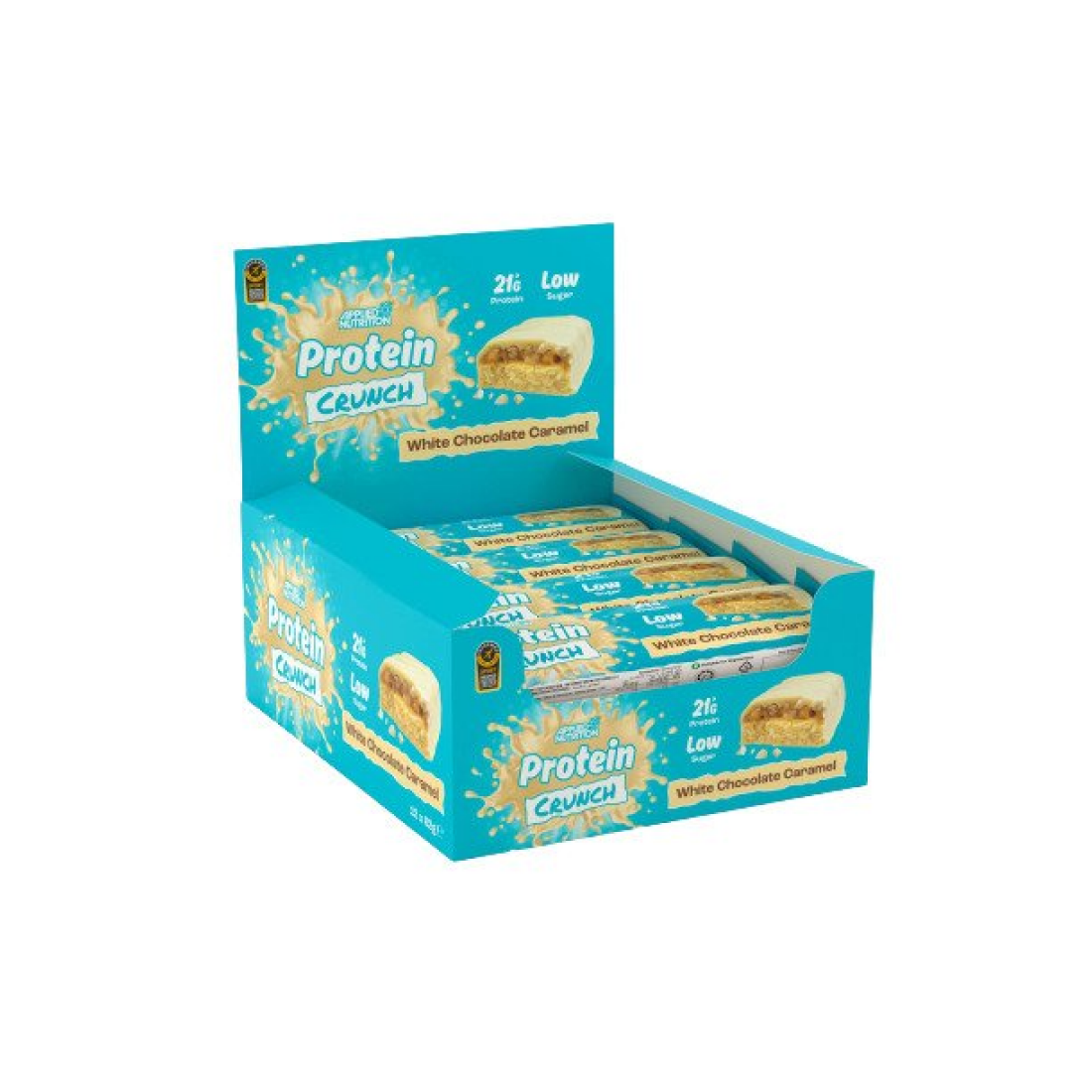 APPLIED NUTRITION APPLIED PROTEIN CRUNCH BAR WHITE CHOCOLATE CARAMEL - 12 X 62G