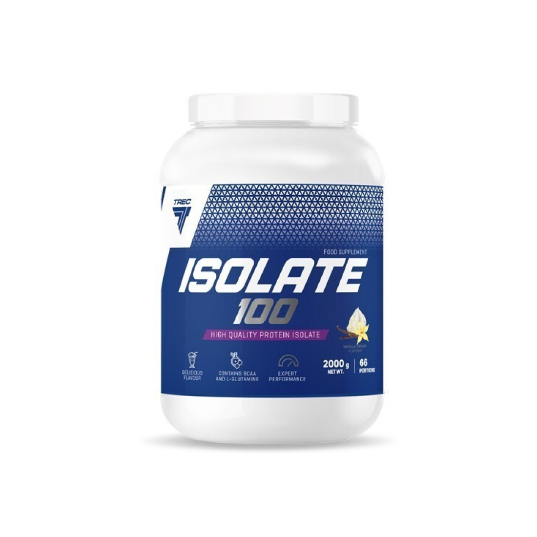 TREC NUTRITION ISOLATE 100 CREAMY VANILLA - 2000 GRAMS