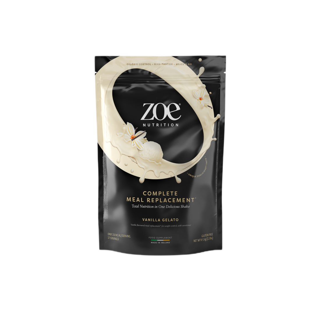 ZOE NUTRITION COMPLETE MEAL REPLACEMENT VANILLA GELATO - 1000 GRAMS