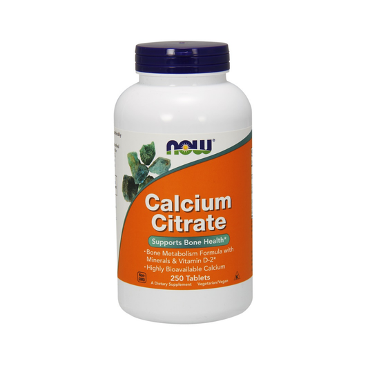 NOW FOODS CALCIUM CITRATE WITH MINERALS & VITAMIN D-2 - 250 TABLETS