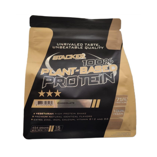 STACKER2 EUROPE 100% PLANT BASED PROTEIN CHOCOLATE - 454 GRAMS