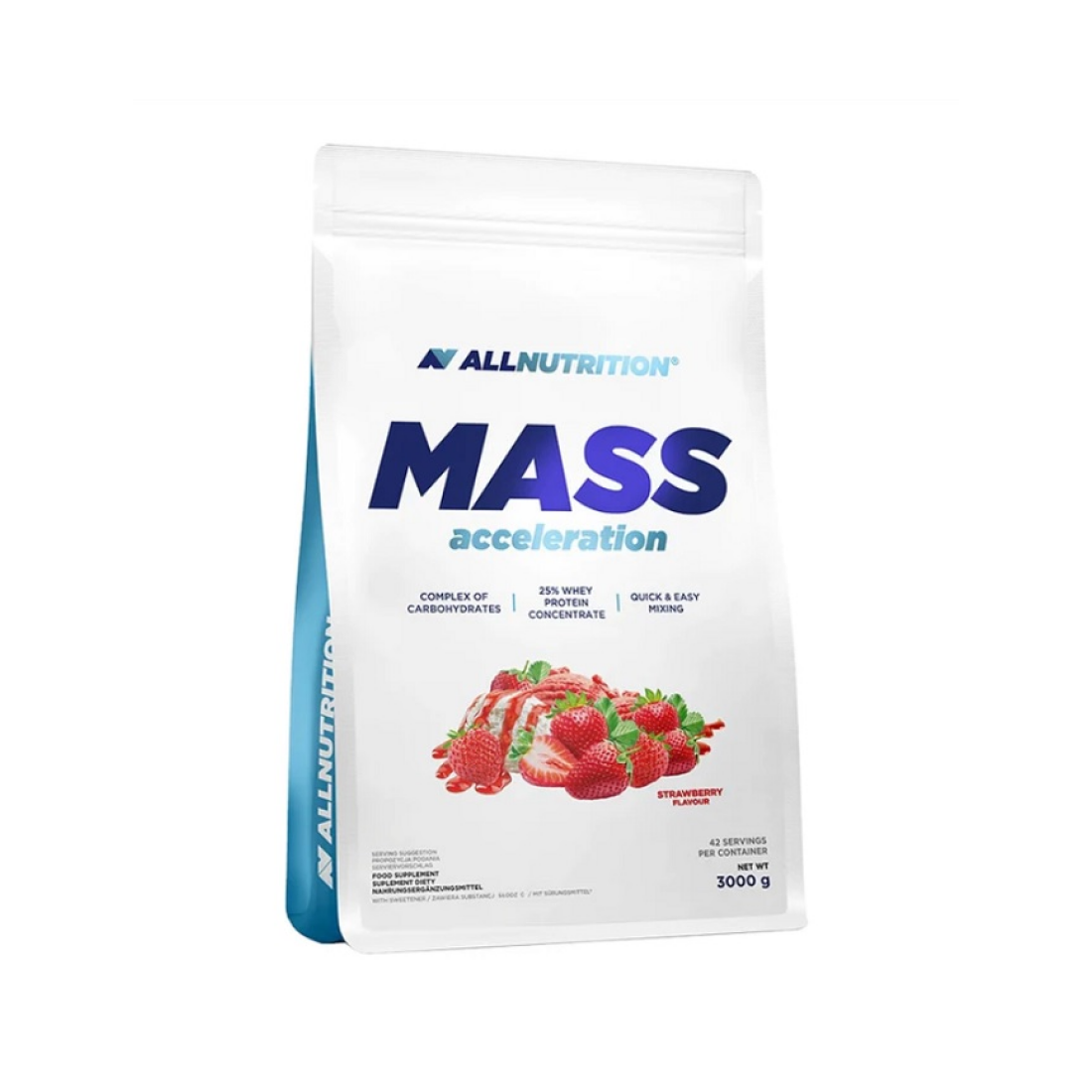 ALLNUTRITION MASS ACCELERATION STRAWBERRY - 3000 GRAMS