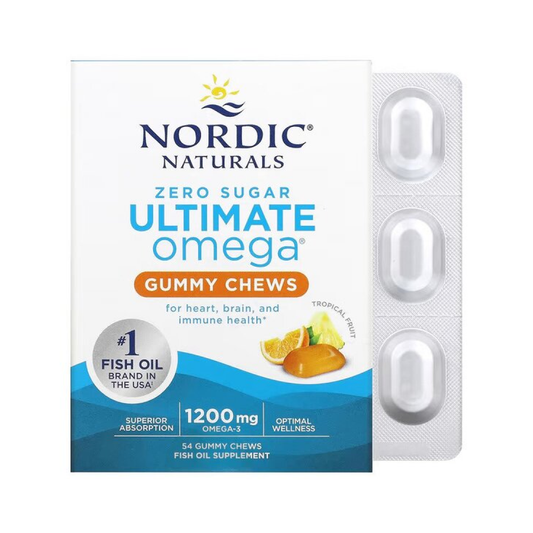 NORDIC NATURALS ULTIMATE OMEGA GUMMY CHEWS 1200MG TROPICAL FRUIT - 54 GUMMIES