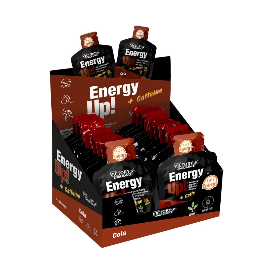 WEIDER JOE WEIDER VICTORY ENDURANCE ENERGY UP! + CAFFEINE COLA - 24 X 40G
