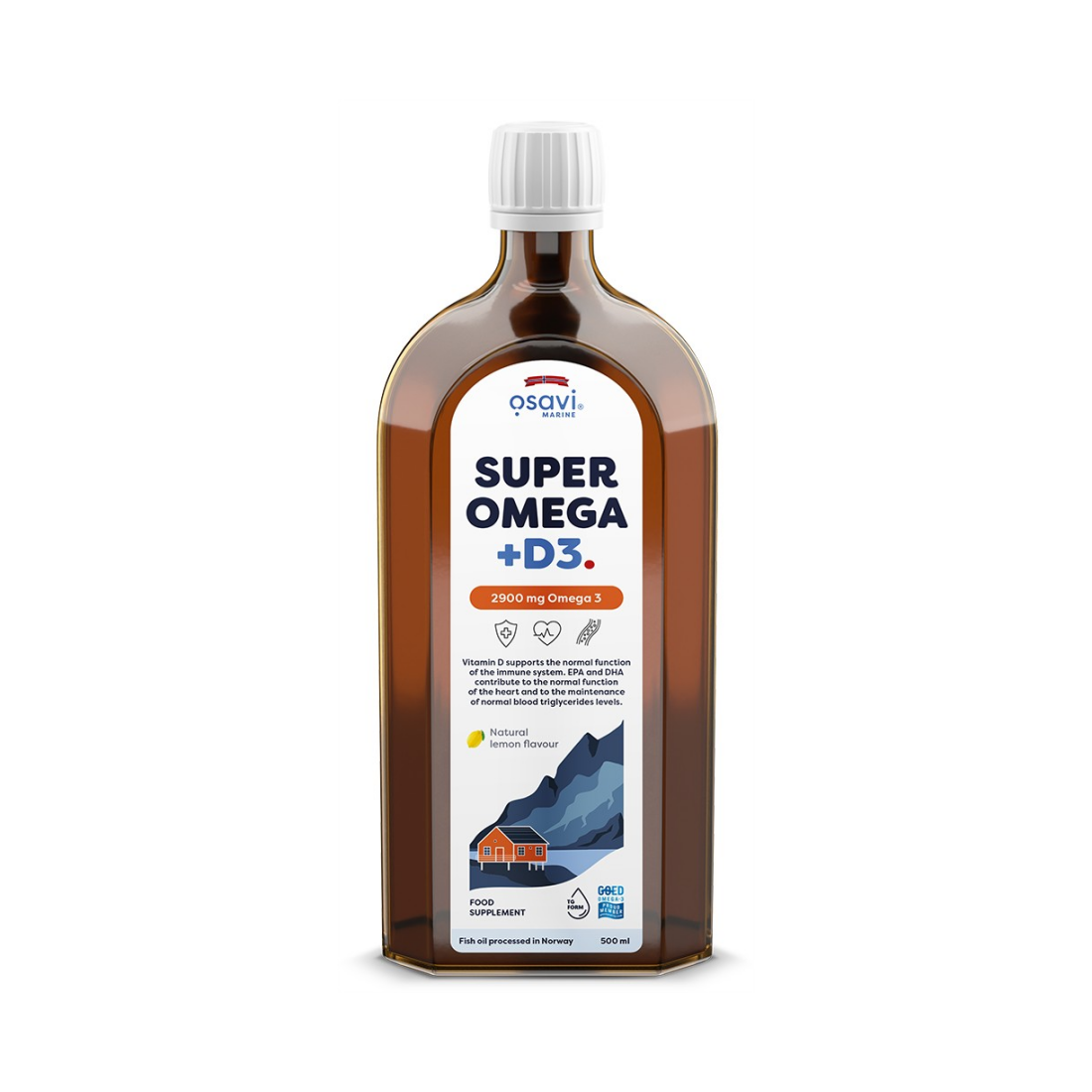 OSAVI SUPER OMEGA + D3 2900MG OMEGA 3 (LEMON) - 500 ML