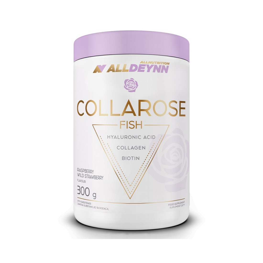 ALLNUTRITION ALLDEYNN COLLAROSE FISH RASPBERRY WILD STRAWBERRY - 300 GRAMS