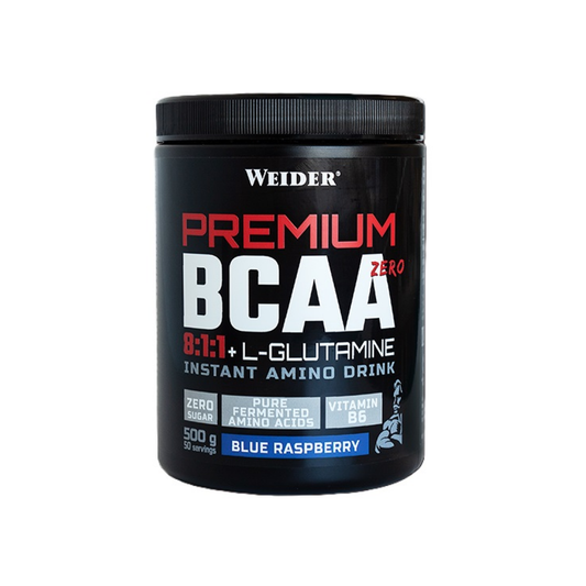 WEIDER PREMIUM BCAA ZERO BLUE RASPBERRY - 500 GRAMS