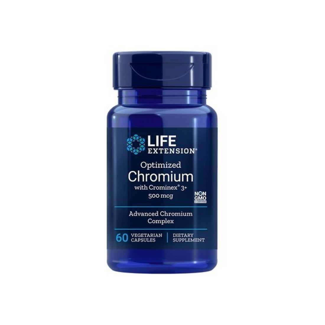 LIFE EXTENSION OPTIMIZED CHROMIUM WITH CROMINEX 3+ 500MCG - 60 VCAPS