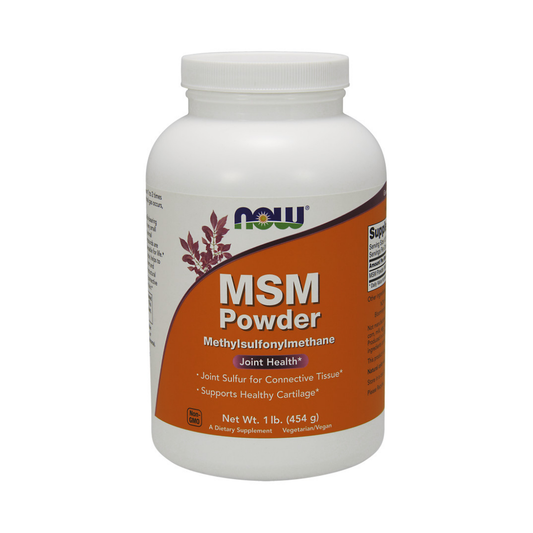 NOW FOODS MSM METHYLSULPHONYLMETHANE POWDER - 454 GRAMS