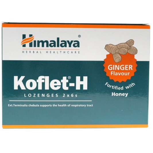 HIMALAYA KOFLET-H GINGER - 12 LOZENGES