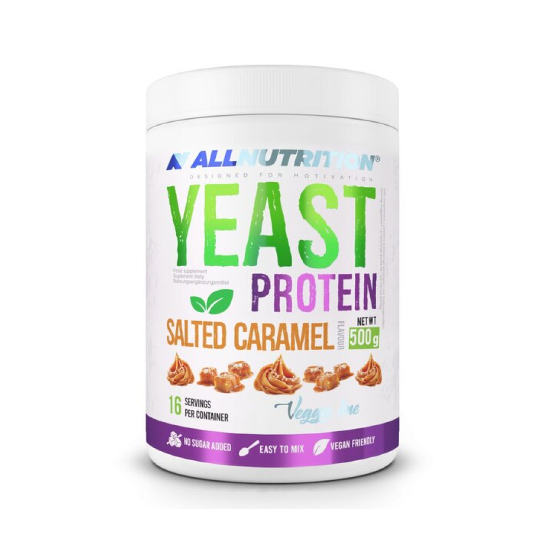 ALLNUTRITION YEAST PROTEIN SALTED CARAMEL - 500 GRAMS