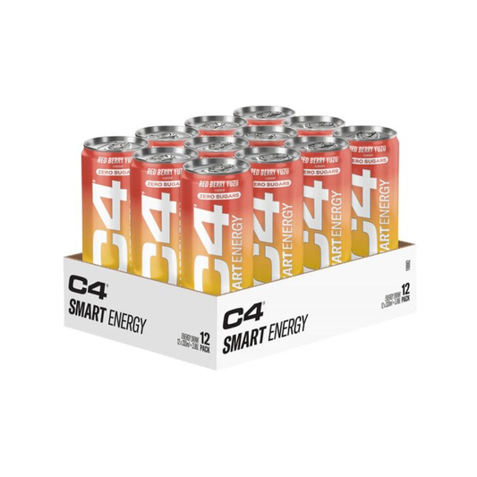 CELLUCOR C4 SMART ENERGY RED BERRY YUZU - 12 X 330 ML