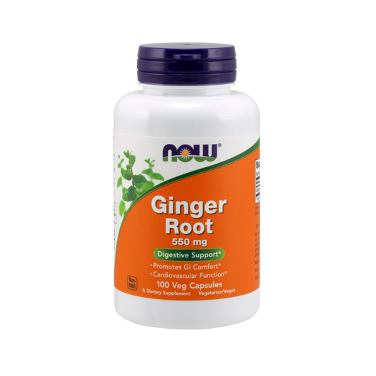 NOW FOODS GINGER ROOT 550MG - 100 VCAPS