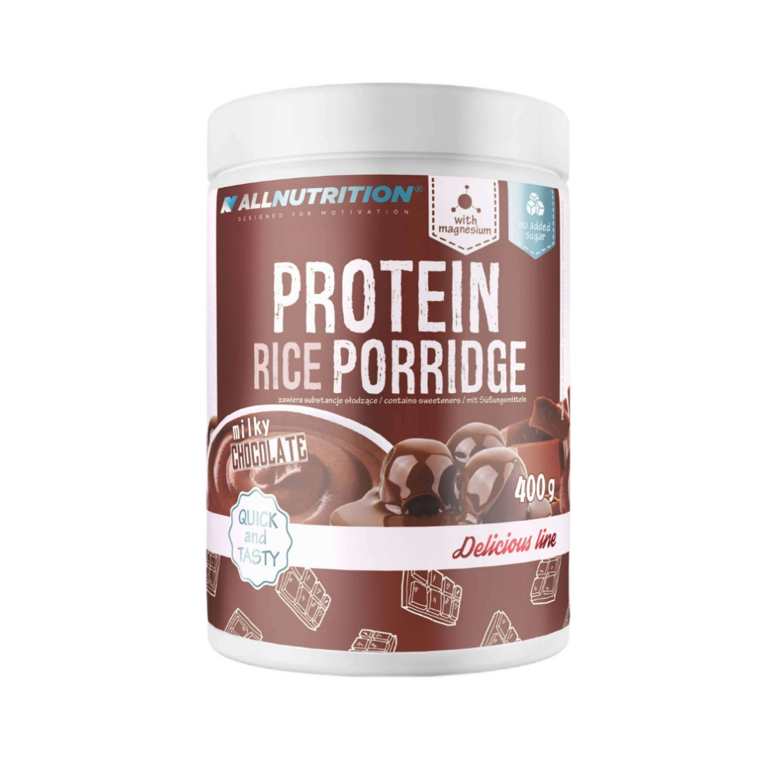 ALLNUTRITION PROTEIN RICE PORRIDGE MILKY CHOCOLATE - 400 GRAMS
