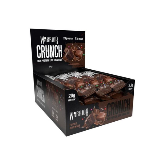 WARRIOR CRUNCH BAR FUDGE BROWNIE - 12 BARS