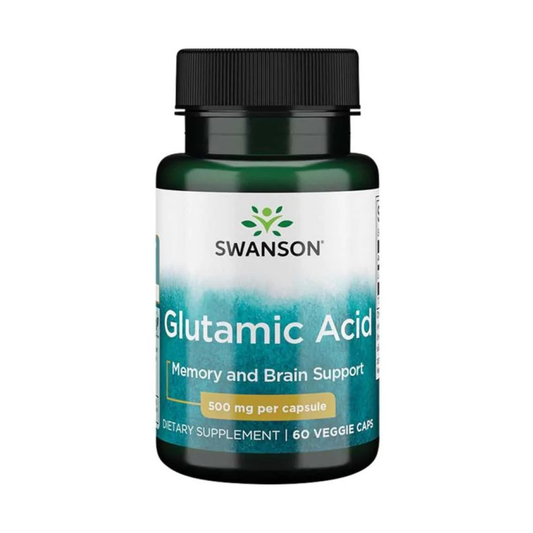 SWANSON GLUTAMIC ACID 500MG - 60 VCAPS