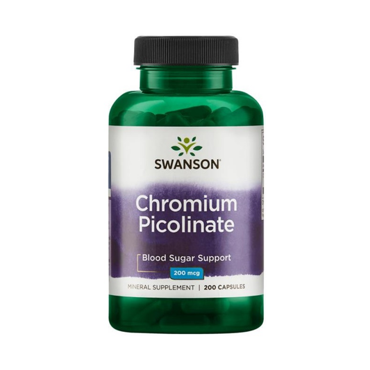 SWANSON CHROMIUM PICOLINATE 200MCG - 200 CAPS