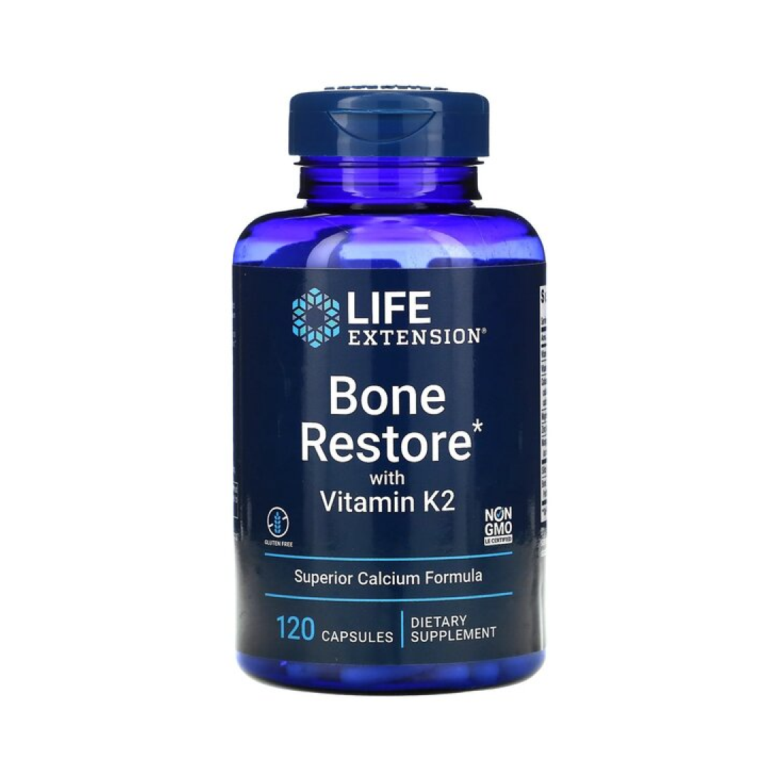 LIFE EXTENSION BONE RESTORE WITH VITAMIN K2 - 120 CAPS