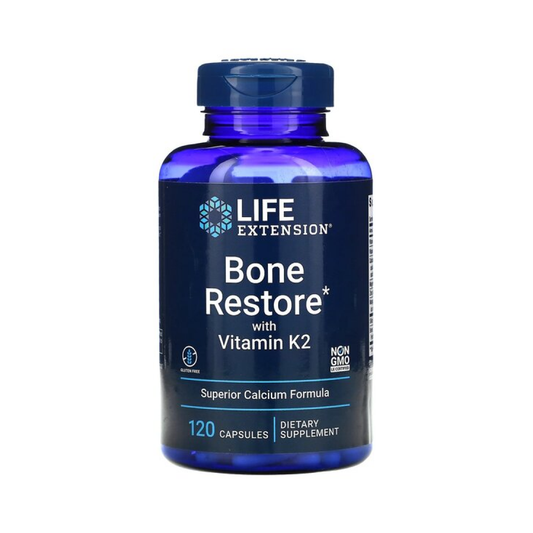 LIFE EXTENSION BONE RESTORE WITH VITAMIN K2 - 120 CAPS