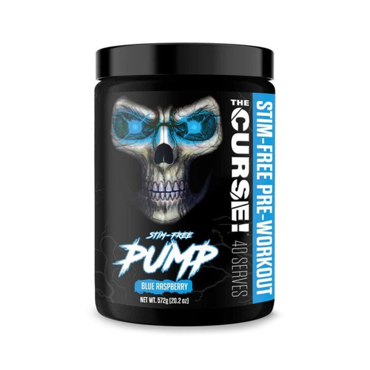JNX SPORTS THE CURSE! STIM-FREE PUMP BLUE RASPBERRY - 572 GRAMS