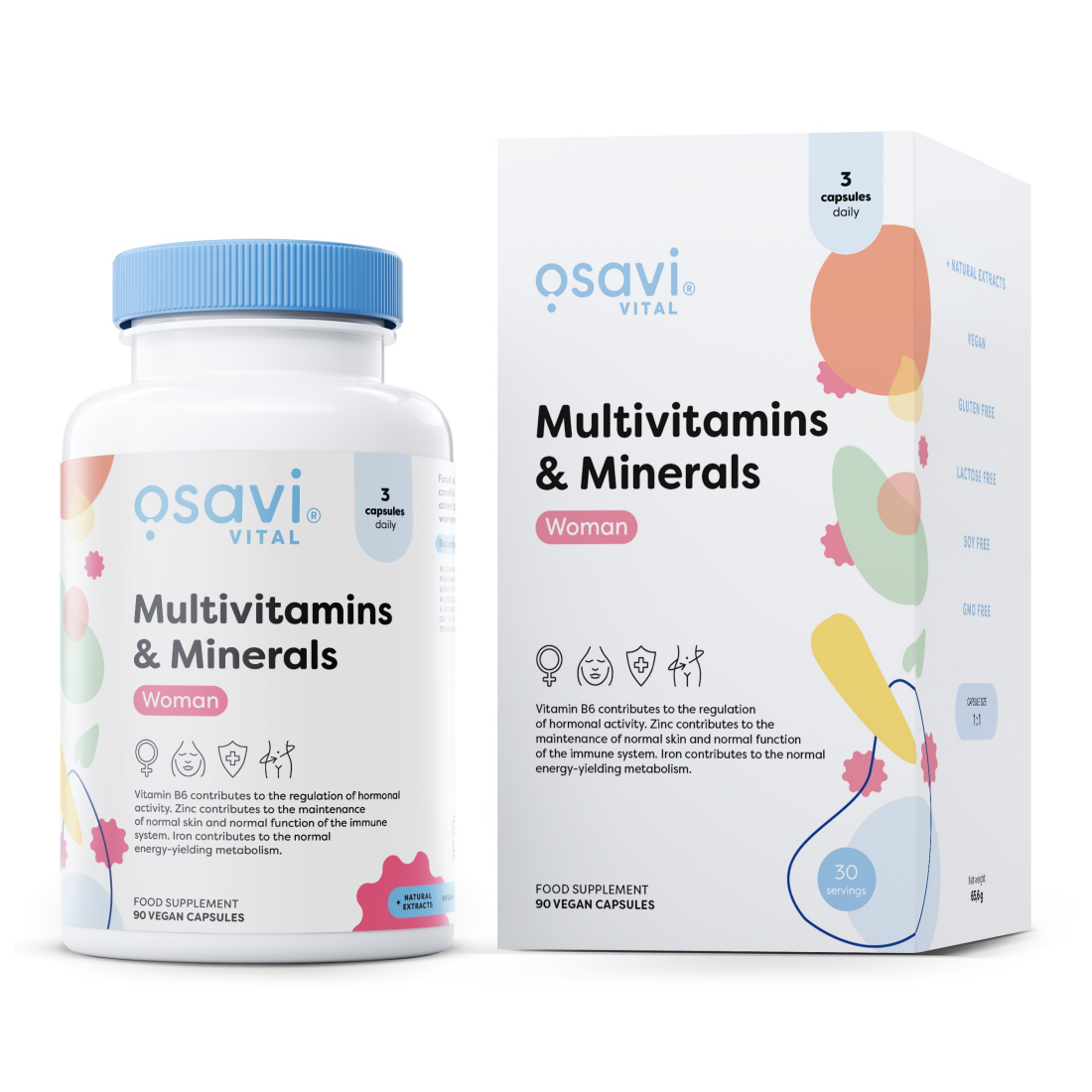 OSAVI MULTIVITAMINS & MINERALS WOMAN - 90 VEGAN CAPS