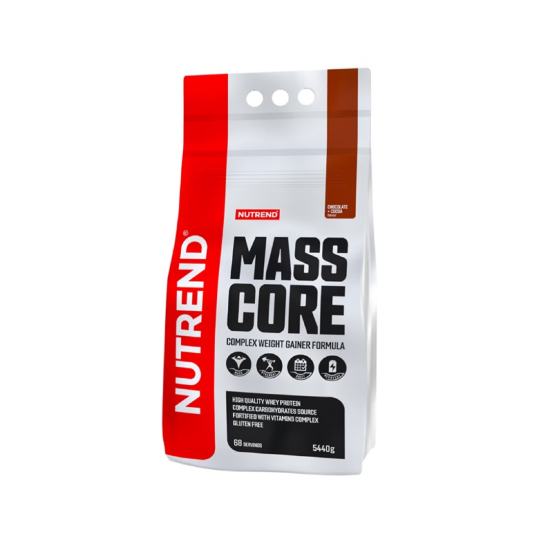 NUTREND MASS CORE CHOCOLATE + COCOA - 5440 GRAMS
