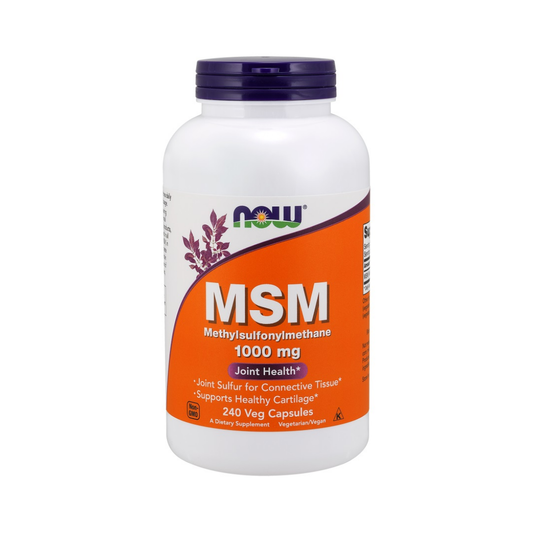 NOW FOODS MSM METHYLSULPHONYLMETHANE 1000MG - 240 VCAPS