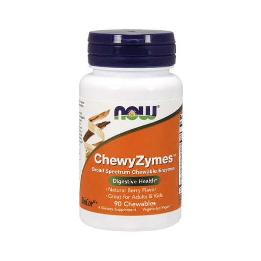 NOW FOODS CHEWYZYMES - 90 CHEWABLES