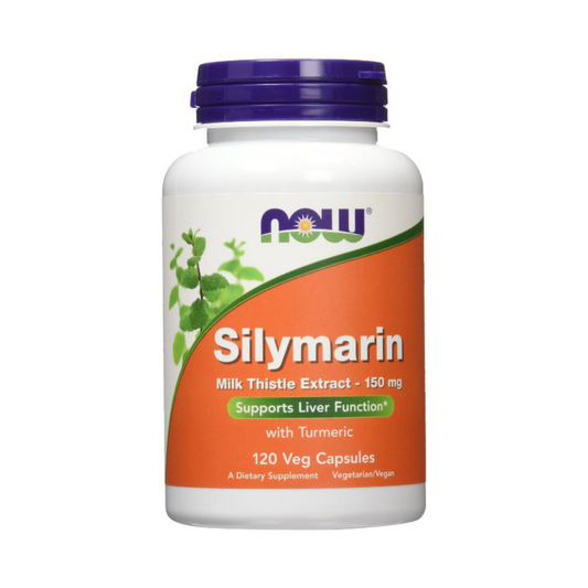 NOW FOODS MILK THISTLE EXTRACT WITH TURMERIC 150MG - 120 VCAPS