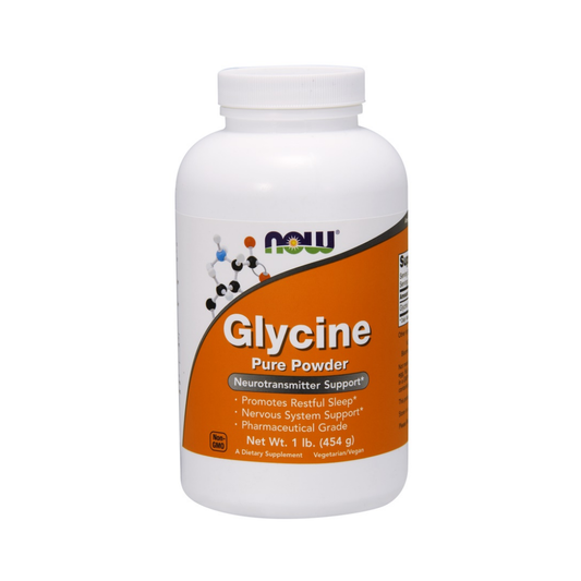 NOW FOODS GLYCINE PURE POWDER - 454 GRAMS
