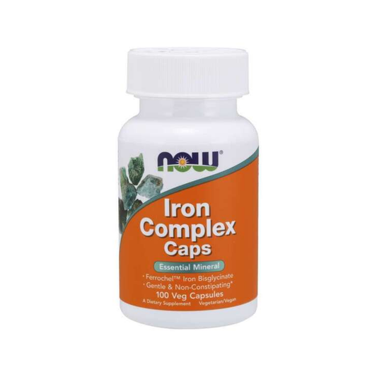 NOW FOODS IRON COMPLEX CAPS - 100 VCAPS