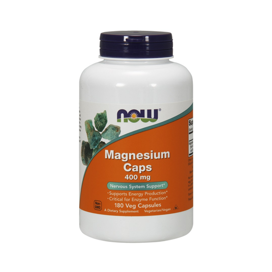 NOW FOODS MAGNESIUM 400MG - 180 VCAPS