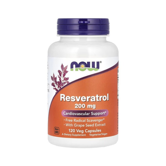 NOW FOODS RESVERATROL 200MG - 120 VCAPS