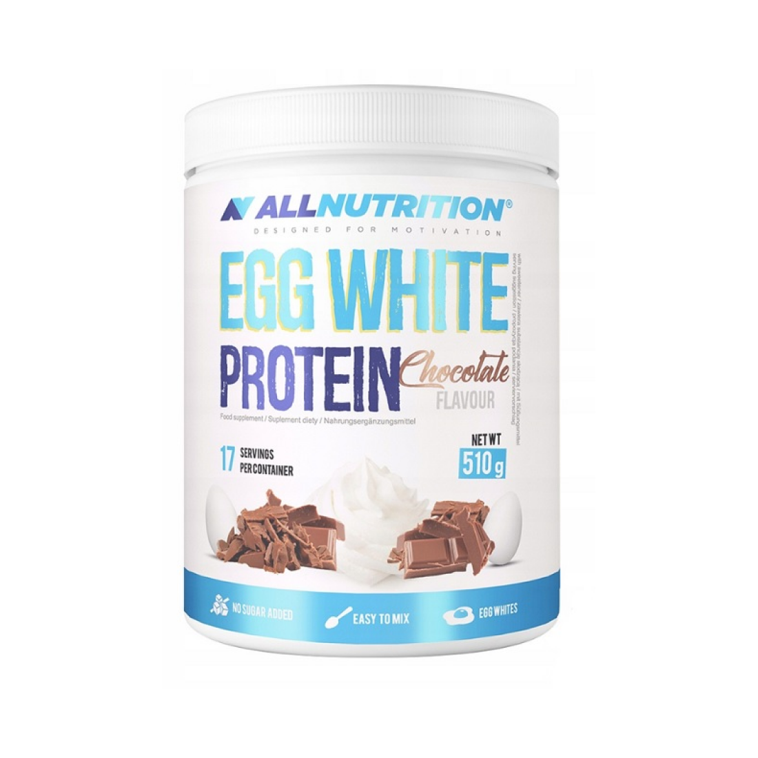 ALLNUTRITION EGG WHITE PROTEIN CHOCOLATE - 510 GRAMS