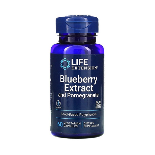 LIFE EXTENSION BLUEBERRY EXTRACT WITH POMEGRANATE - 60 VCAPS