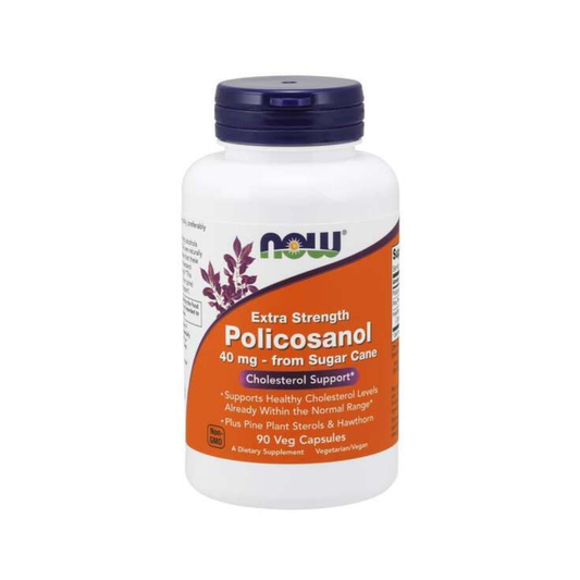 NOW FOODS POLICOSANOL 40MG EXTRA STRENGTH - 90 VCAPS