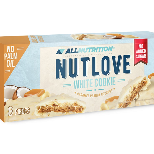 ALLNUTRITION NUTLOVE WHITE COOKIE CARAMEL PEANUT COCONUT - 8 COOKIES