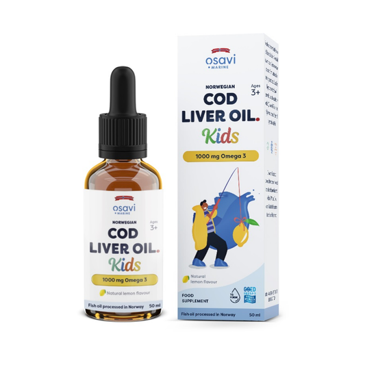 OSAVI NORWEGIAN COD LIVER OIL KIDS 1000MG OMEGA 3 (LEMON) - 50 ML