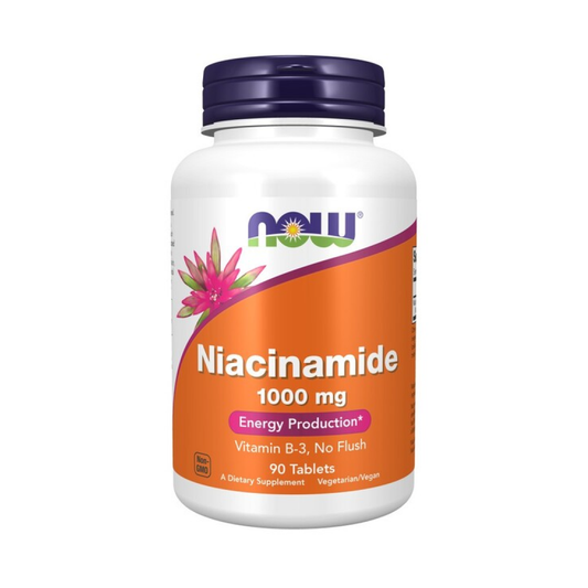 NOW FOODS NIACINAMIDE 1000MG - 90 TABLETS