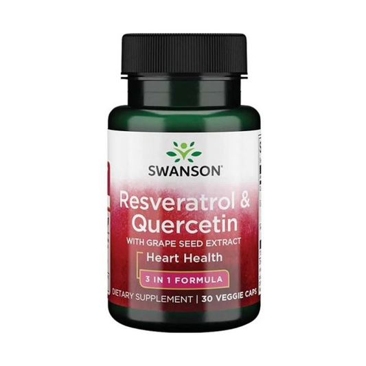 SWANSON RESVERATROL & QUERCETIN - 30 VCAPS