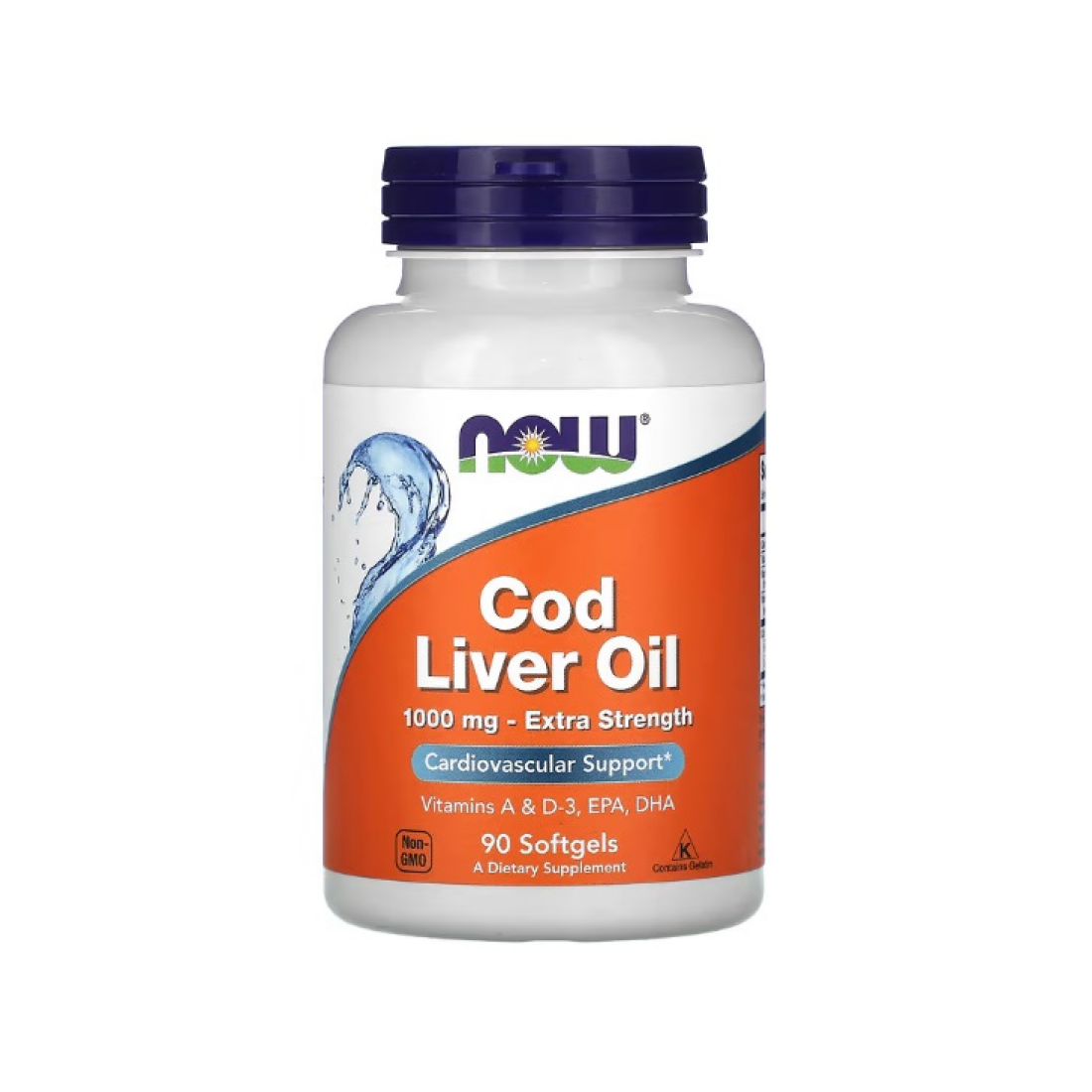 NOW FOODS COD LIVER OIL 1000MG EXTRA STRENGTH - 90 SOFTGELS