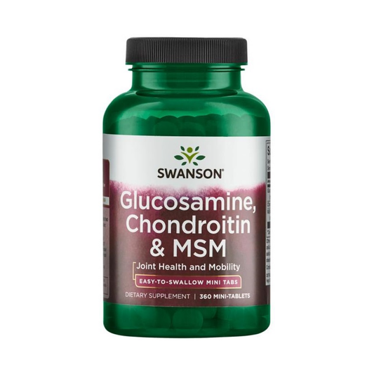 SWANSON GLUCOSAMINE CHONDROITIN & MSM - 360 MINI-TABLETS