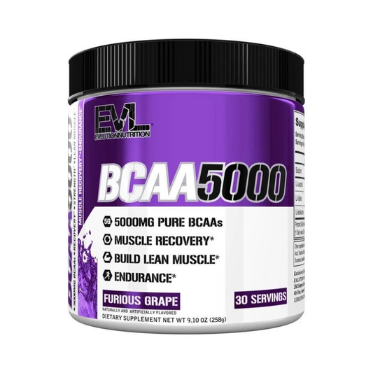 EVLUTION NUTRITION BCAA 5000 FURIOUS GRAPE - 258 GRAMS
