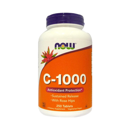 NOW FOODS VITAMIN C-1000 WITH ROSE HIPS - SUSTAINED RELEASE - 250 TABLETS