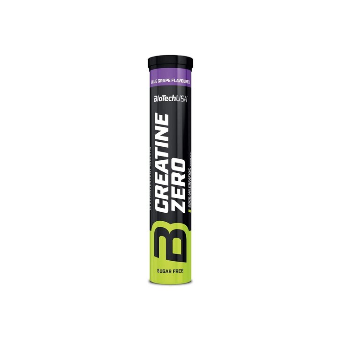 BIOTECHUSA CREATINE ZERO EFFERVESCENT BLUE GRAPE - 18 TABLETS