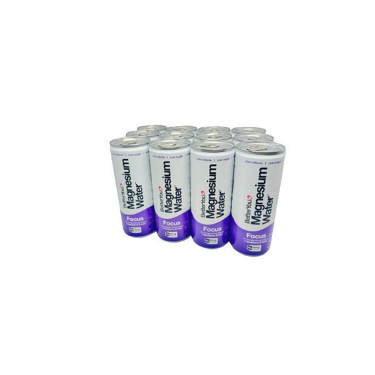BETTERYOU MAGNESIUM WATER FOCUS BLUEBERRY & MINT - 12 X 250 ML