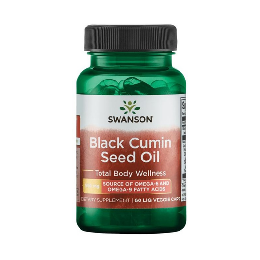 SWANSON BLACK CUMIN SEED OIL 500MG - 60 LIQUID VCAPS