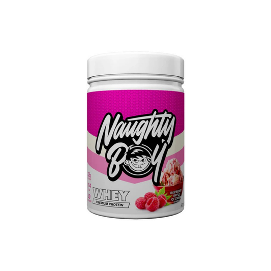 NAUGHTY BOY ADVANCED WHEY RASPBERRY RIPPLE ICE CREAM - 900 GRAMS